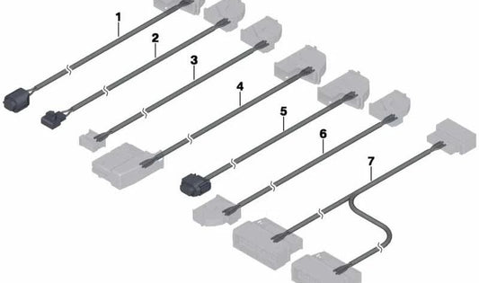 Cable de reparación borne batería y centralita OEM 61129241173 para BMW Z4 E89 sDrive23i y sDrive30i (modelos 2009-2011). Original BMW.