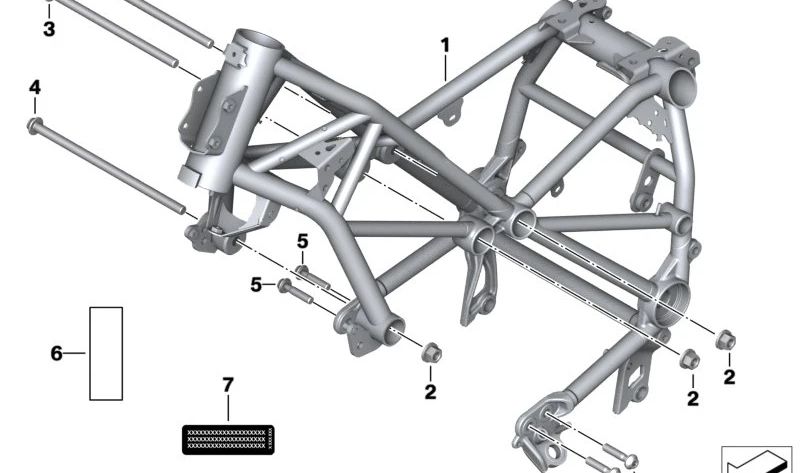 Impostare "istruzione di rumore" indicativa OEM 71221688433 per BMW R 1200 R, R 1250 R. BMW MOTORAD originale.