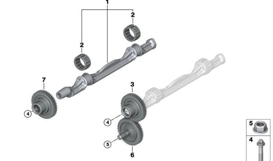 Engranaje OEM 11277626115 para BMW F45, F46, F48, F39, F55, F56, F57, F54. Compatible con modelos 220i, 225i, 225i xDrive. Original BMW.