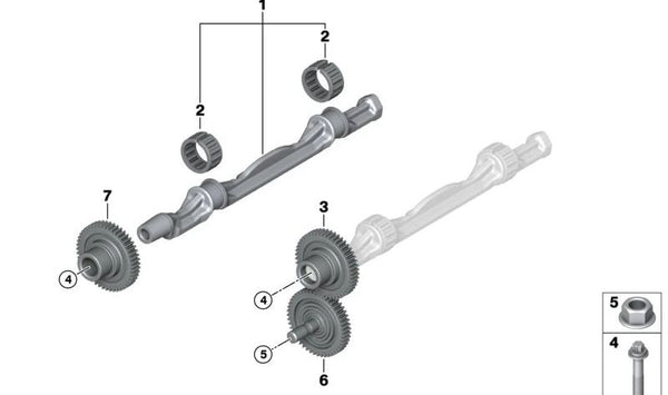 Engranaje OEM 11277626115 para BMW F45, F46, F48, F39, F55, F56, F57, F54. Compatible con modelos 220i, 225i, 225i xDrive. Original BMW.