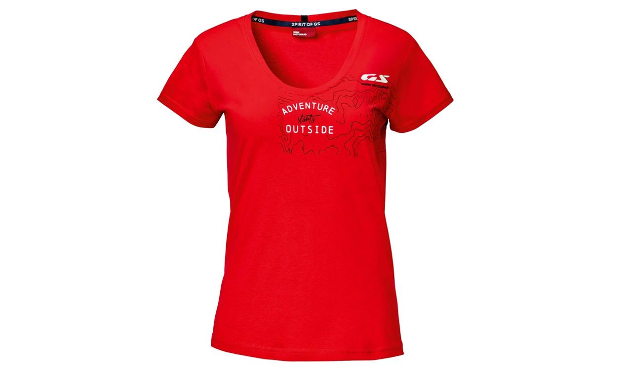 Camiseta GS roja talla XXL OEM 76617109960 para BMW. Original BMW Motorrad.