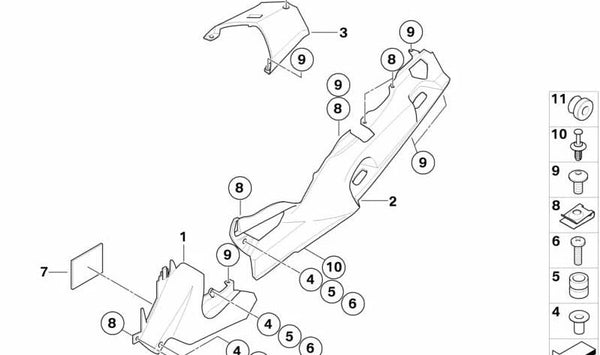 Boquilla OEM 46637696129 para motos BMW K1200 GT, K1300 GT. Original BMW Motorrad.