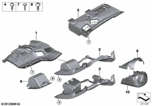 Speicherfach des Instrumentenfeldes auf der Fahrerseite für BMW E89 (OEM 51459188700). Original BMW