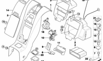 Tapa para BMW Z4 E85, E86 (OEM 51467051879). Original BMW.