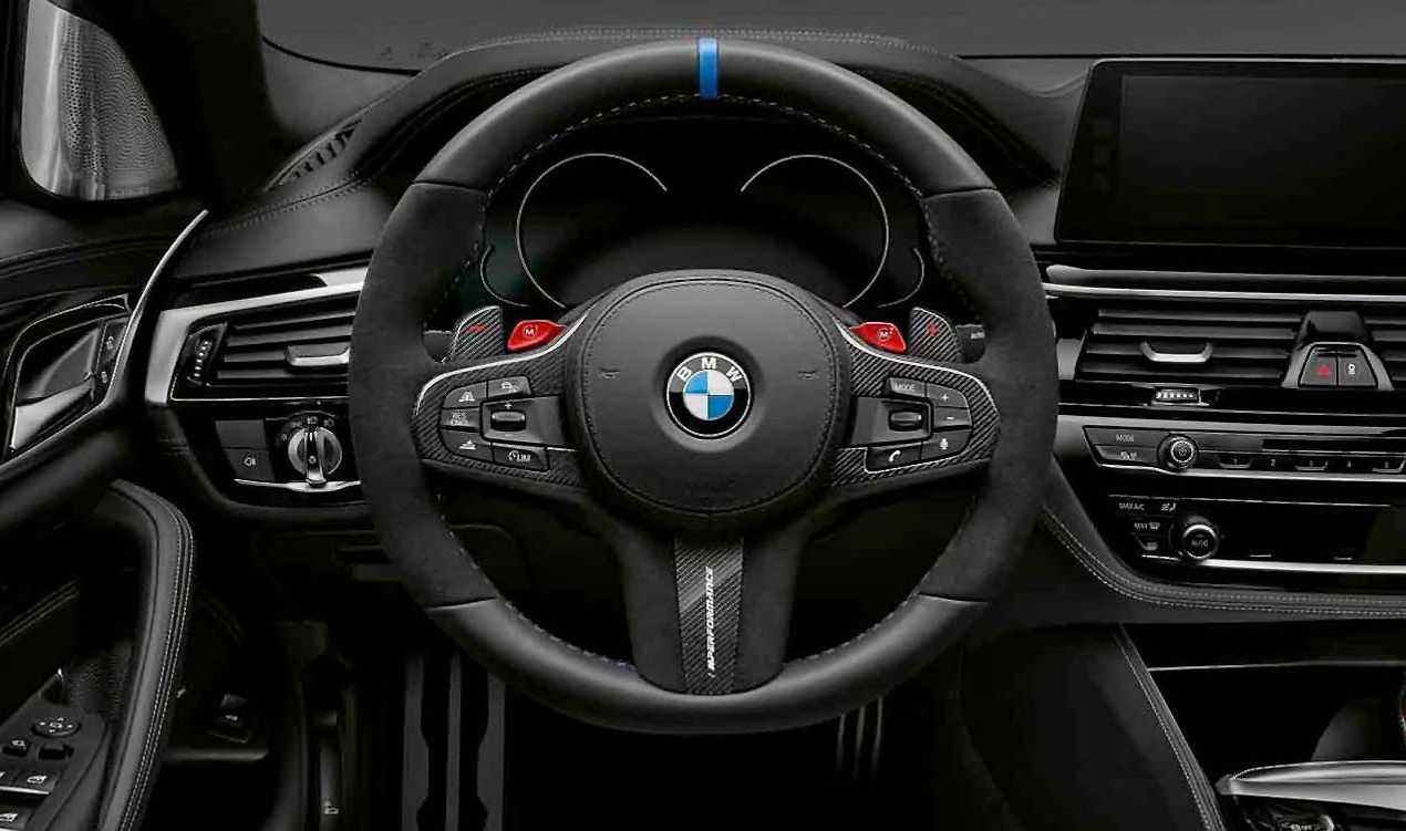 Cubierta de Volante M Performance para BMW F90, G30, G31, G38, G32, G11, G12, F97, G01, F98, G02 (OEM 32302457717). Original BMW.
