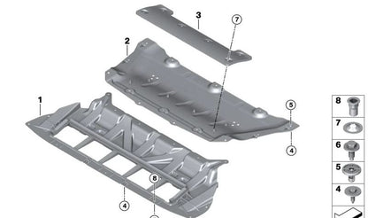 OEM 51757363731 Management Cover for BMW G30, G31, G32, G11, G12, G15, G16. Original BMW.