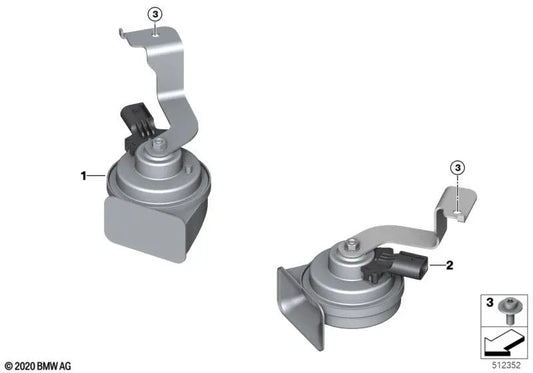 Fanfare aigu pour BMW I12, I12N, I15 (OEM 61337410481). BMW d'origine.