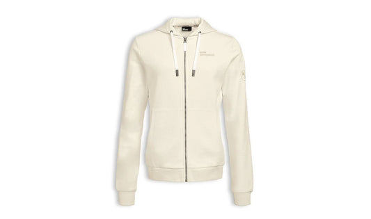 Sudadera con cremallera Make Life a Ride OEM 76615B3E367 talla M color offwhite para BMW. Original BMW Motorrad.