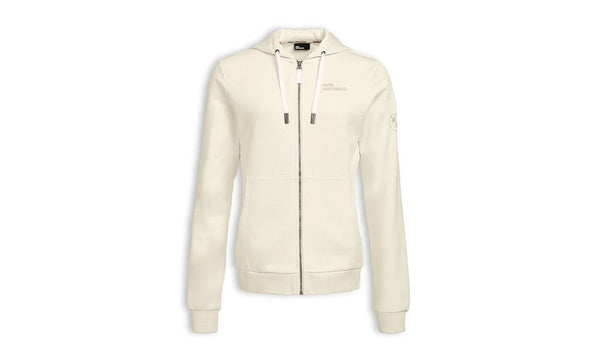 Sudadera con cremallera Make Life a Ride OEM 76615B3E367 talla M color offwhite para BMW. Original BMW Motorrad.