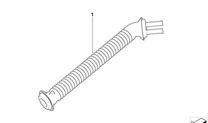 Pasamuros de goma para portón trasero OEM 61136931772 para BMW E85 Z4. Original BMW.