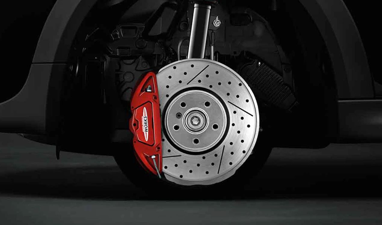 Kit de freno deportivo delantero JCW 17" OEM 34112352872 para MINI F56, F55, F57, F56 LCI, F55 LCI... y más. Original MINI.