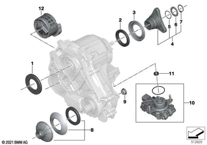 Juego de bridas de salida para BMW F20, F21, F22, F23, F30, F31, F34, F35, G80, G81, F32, F33, F36, G26, G82, G83, F07, F10, F11, F18N, F90N, G30, G31N, F06, F12, F13, G32N, F01, F02, G11, G12, G14, G15, G16, F97, F97N, F98, F98N, F95N, G05, G06, G07, G09