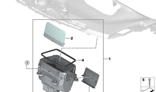 OEM 62305A26D96 Sound Insulator for BMW U06, J05, J01, U25. Original BMW.