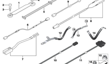 Sensore di impulso del cavo di riparazione per BMW E81, E82, E87, E88, E90, E91, E92, E93, E60, E61, E63, E64 (OEM 61129151113). BMW originale