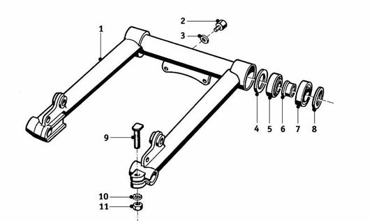 Arandela de ajuste OEM 31411231197 para BMW Motorrad R26, R27, R50, R50 S, R50/2, R60, R60/2, R69, R69 S. Original BMW.