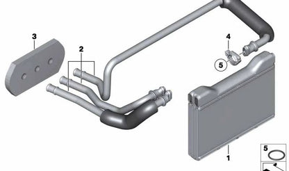 Clip de fijación OEM 64116933924 para BMW E60, E61, F07, F10, F11, E63, E64, F06, F12, F13, F01, F02, F04. Original BMW.