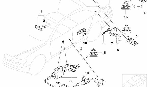 Módulo de luces OEM 63318379697 para BMW E65, E66. Original BMW.