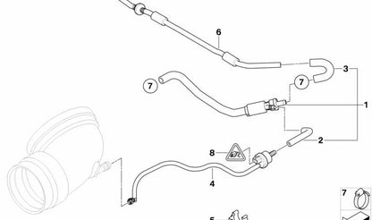 Bomba de chorro con tuberías para BMW E85, E86 (OEM 11617836602). Original BMW