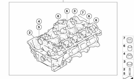 OEM Motor Butt 11127575671 für BMW E81, E87, E90, E90N, E91N, E92, E92N. Originaler BMW Ersatz.