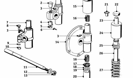 OEM CASQUILLO 33520007845 for BMW E28, E30, E34, E36, Z1. Original BMW.