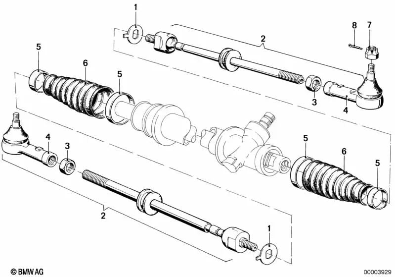Rotula para BMW E21 (OEM 3211116463). BMW original