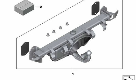 Kit d'adaptation des composants électriques pour la série BMW 2 U06, X1 U11 (OEM 71605A7DE60). BMW d'origine