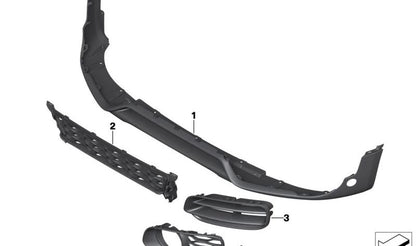Rejilla central OEM 51117390548 para MINI Countryman F60, F60 LCI, JCW, PDC. Original MINI.