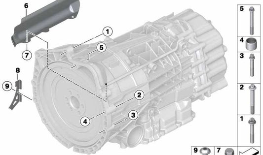 Soporte para sensor lambda OEM 28007581740 para BMW E92, E93, E89, 335i, 335is. Compatible con motores N54 y N55. Original BMW.
