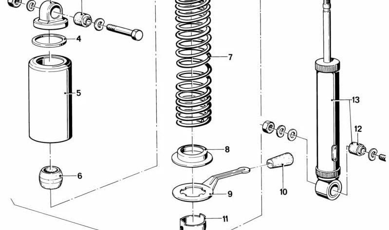 Amortiguador trasero izquierdo OEM 33531231895 para BMW E30,E36,E46,E90,E91,E92,E93,E34,E39,E60,E61,F10,F11,G30,G31,X1 E84,X3 E83,E70,E71. Original BMW.