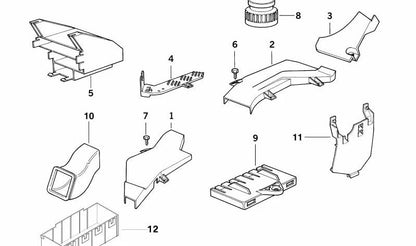 COUVERTURE DE LA PARTIE DE LA PORTE POUR LE PORTE POUR BMW 3 E36 (OEM 61138360261). BMW d'origine