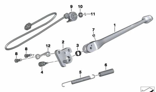 M8X30 OEM VITE esagonale 46538542021 per motociclette BMW Motorrad HP4 (K42) 2012-2014. BMW MOTORAD originale.