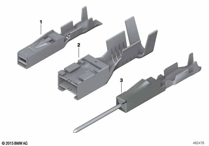 Contacto de enchufe para BMW Serie 1 E81, E82, E87, E88, F20, F21, F52, Serie 3 E90, E91, E92, E93, F30, F31, F34, F35, G20, G21, G28 G80, Serie 4 F32, Serie 5 F07, F10, F11, F18, F90, G30, G31, G38, Serie 6 F06, F12, F13, G32, Serie 7 F01, F02, F04, G11,