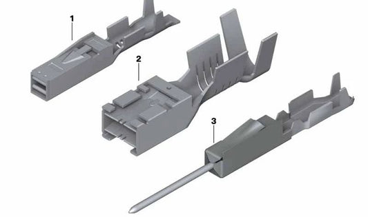 Terminal de contacto hembra MCON 2.8 OEM 12527582688 para BMW G20, G21, G30, G31, G11, G12, G01, G02, G05, F10, F11, F07, F06, F12, F13, F01, F02, F15, F16, F48, F39, F85, F86, G29. Original BMW.
