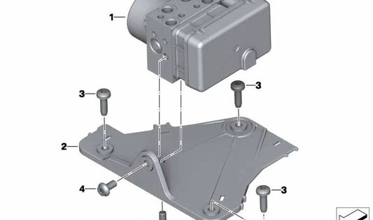 Soporte modulador de presión OEM 34518545032 para motos BMW C evolution (K17). Original BMW Motorrad.