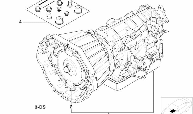 Convertidor de par OEM 24401422107 para BMW Serie 5 E39, Serie 7 E38 y Serie 8 E31 con cambio automático. Original BMW.