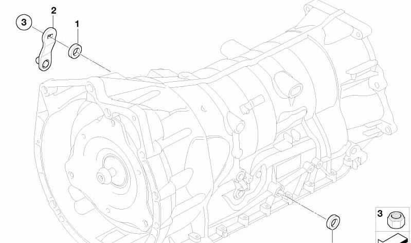 Leva di cambiamento OEM 24147571244 per BMW E90, E91, E92, E60, E61, E84, E83, E53. BMW originale.