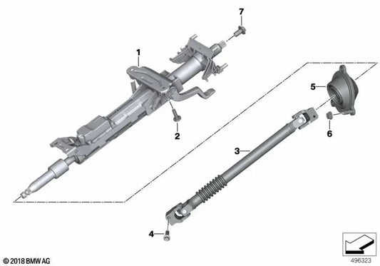 Fole do eixo de direção para BMW Z4 G29 (OEM 32306862103). BMW original