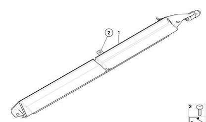 White Third Brake Light for BMW 5 Series E61, E61N (OEM 63257145667). Original BMW