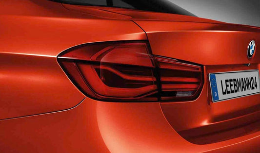 Pilotos traseros LED Black Line OEM L241000028 para BMW Serie 3 F30, F31, M3 F80. Look ahumado deportivo con tecnología LED. Kit completo. Original BMW.
