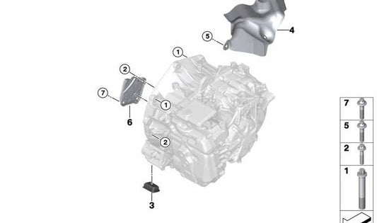 Protettore termico per BMW I12, I12N, I15 (OEM 24148604293). BMW originale