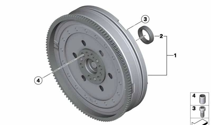 OEMA BIMASA flyer 21207638306 for BMW F20, F20N, F21, F21N, F22, F23, F30, F30N, F31, F31N, F34, F35, F35N, F32, F33, F36, F10, F10N, F11, F1 Original BMW.