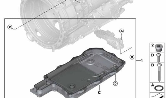 RIPARAZIONE GIOCO O -O -RING OEM 24348632193 per BMW F30, F31, G20, G21, F18, G30, G31, G38, G11, G12, G01, F15, G05. BMW originale.