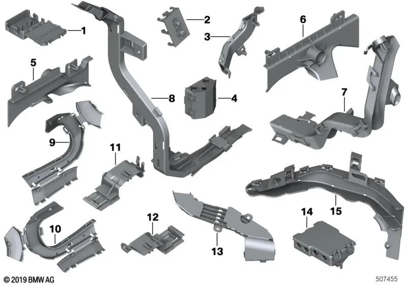 Soporte de Conexión para BMW F20, F21, F52, F22, F87, F30, F35, G20, G21, F32, F33, F36, G22, G23, F07, F10, F11, F18, F90, G30, G31, G38, F06, F12, F13, G32, F01, F02, F04, G11, G12, F91, F92, F93, G14, G15, G16, F39, F97, G01, G08, F98, G02, E70, F15, F