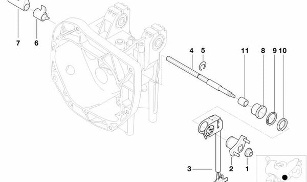 Anillo de seguridad OEM 23112335694 para BMW Motorrad K 1200 LT (KK58) modelos 1998-2009. Pieza original BMW Motorrad.
