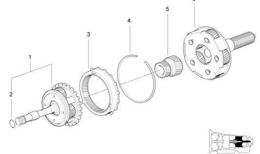 O-ring (O-Ring) OEM 24221421707 for BMW E34, E39, E32, E38, E31. Genuine BMW.