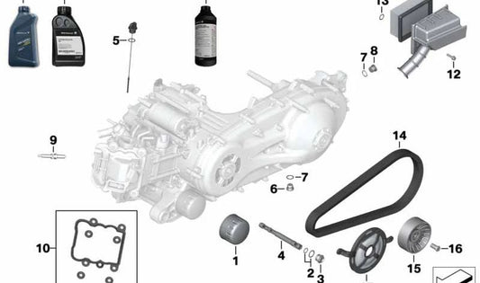 Aceite de motor BMW Synthetics OSP 1L OEM 83222445460 para motos BMW R1200GS, R1250R, K1600GT... y más. Original BMW Motorrad.