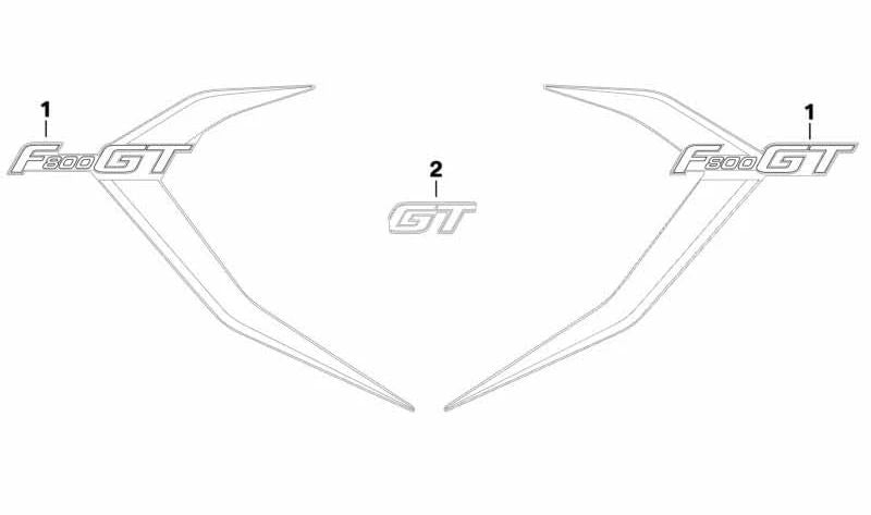 Acabamento frontal direito OEM 51148557404 para BMW Motorrad F 800 S, F 800 ST, F 800 GT. Originais BMW Motorrad.