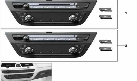 Kit di riparazione di radio e aria e aria OEM 61315A4A4E3 per BMW F90, G30, G31, G38, G32. BMW originale.