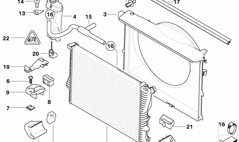 Depósito de refrigerante OEM 17111436381 para BMW E39, E38. Original BMW.