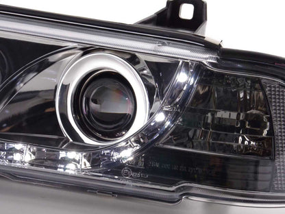 Faros delanteros LED con aspecto DRL BMW Serie 3 Coupé, Cabrio E36 92-98 cromado